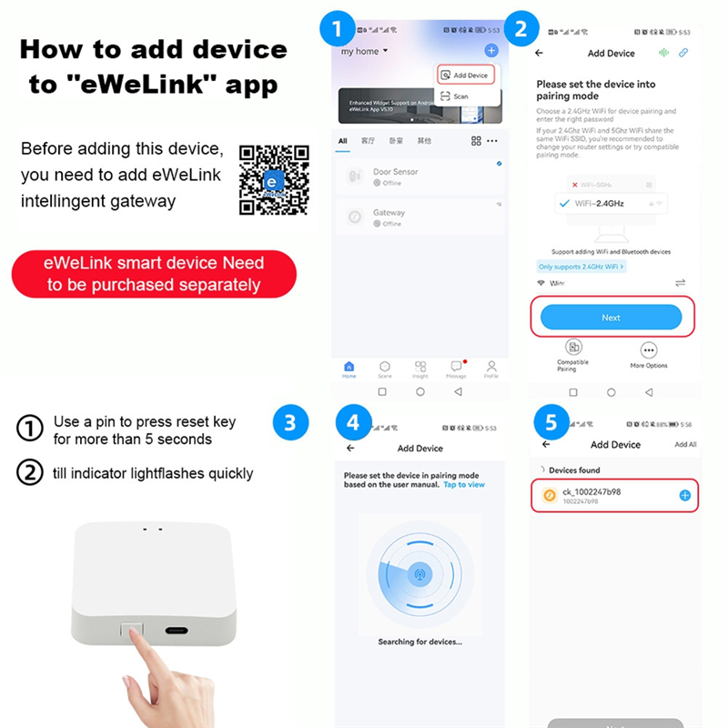 Smart Home Hub Device - Raca-smart home ponte sem fio 2.4ghz