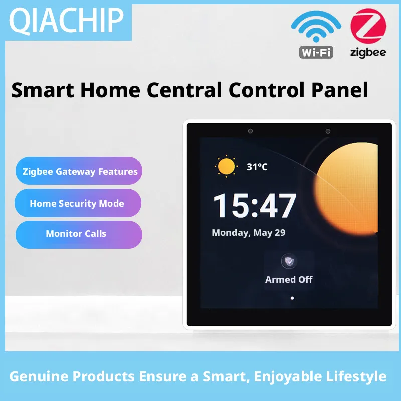 Smart Home Zigbee - Painel de Controle Central Multifuncional Smart