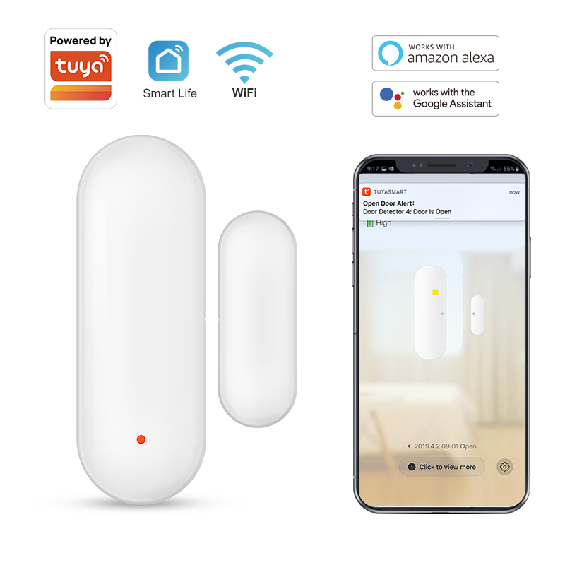 Smart Home Notifications - Tuya-Sensor inteligente de porta WiFi, abrir