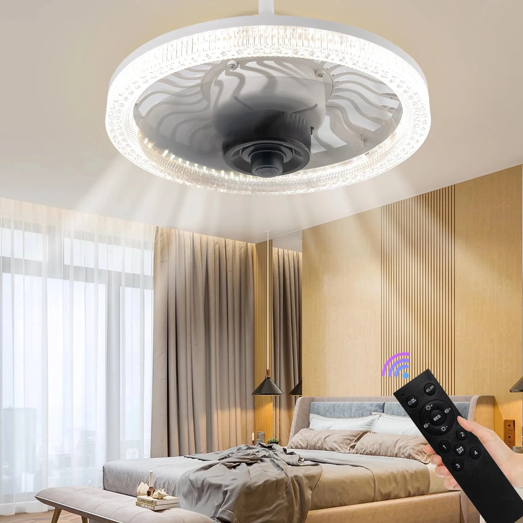 Smart Ceiling Fan - Inteligente led ventilador de teto luz
