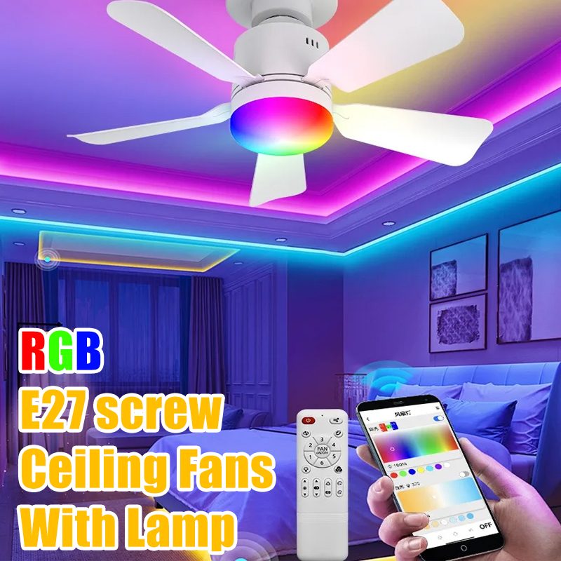 Smart Ceiling Fan - Lâmpadas de ventilador de teto led