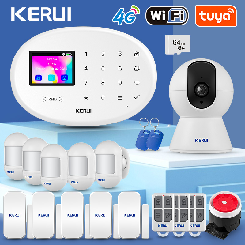 Smart Home Package - Kerui w204 tuya sistema de alarme
