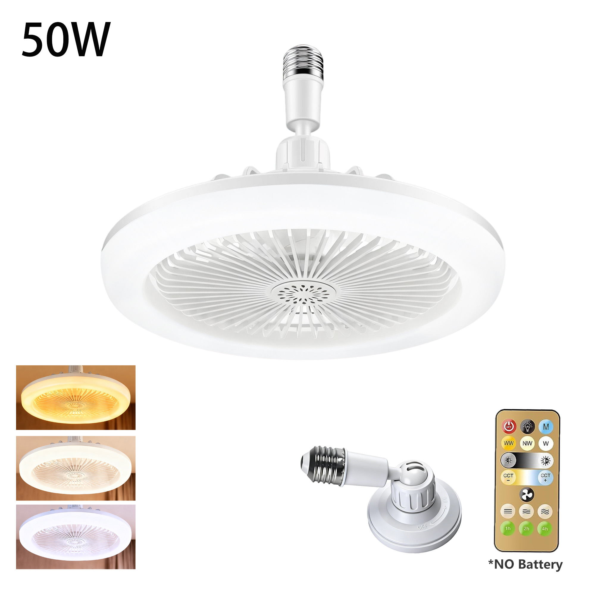 Smart Ceiling Fan - Ventilador de Teto com Luz LED