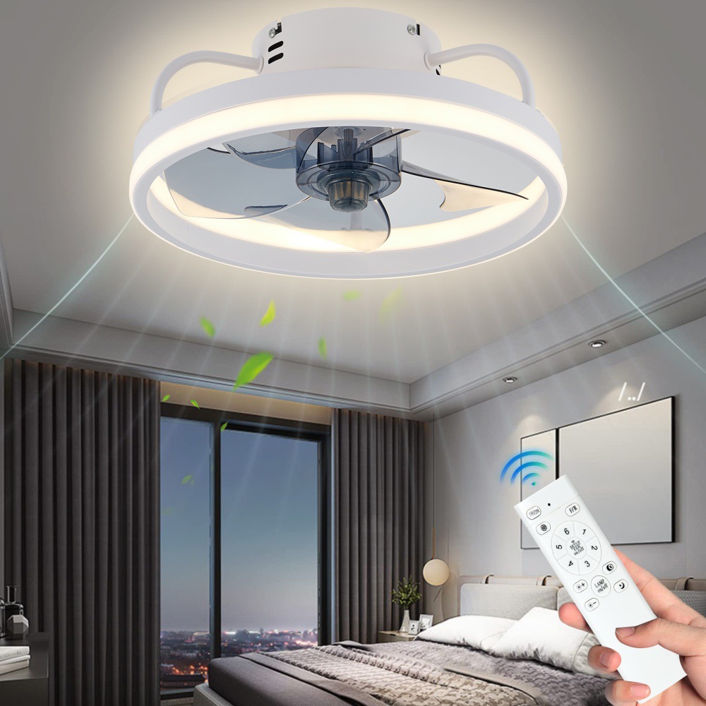 Smart Ceiling Fan - Luminária de Teto LED Moderna com