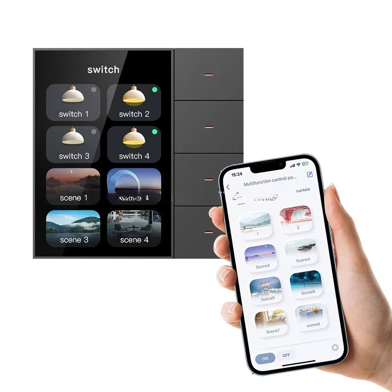 Smart Home Zigbee - Interruptor Inteligente F3 Pro com Painel