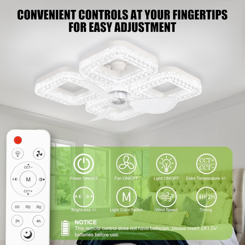 Ventilador de Teto LED Intelig - Smart Ceiling Fan avaliação e preço