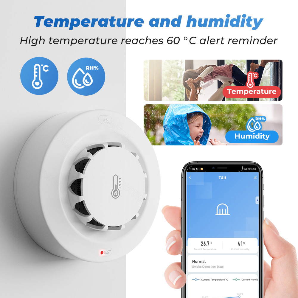 Sensor de Temperatura e Umidad - Smart Smoke Detector avaliação e preço