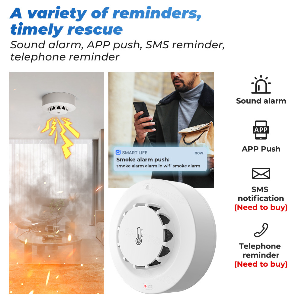 Sensor de Temperatura e Umidad - Smart Smoke Detector avaliação e preço