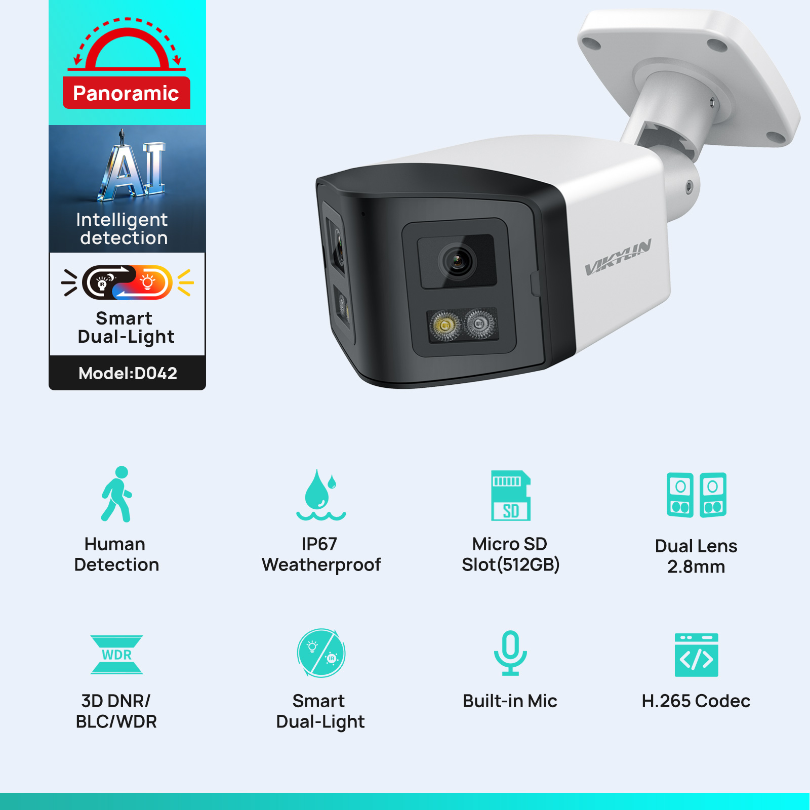 VIKYLIN 170 °   Câmera IP de s - Smart Home Notifications avaliação e preço