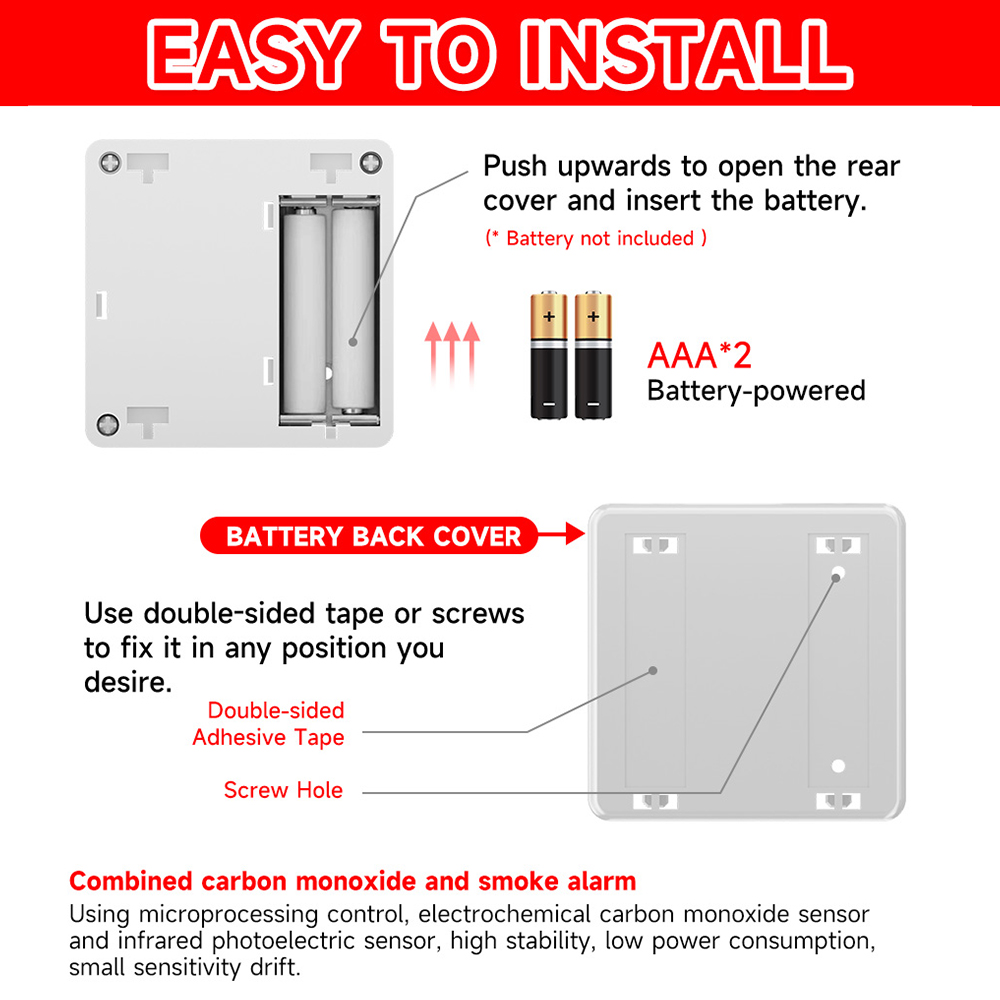 Detector de Fumaça e Monóxido  - Smart Smoke Detector avaliação e preço