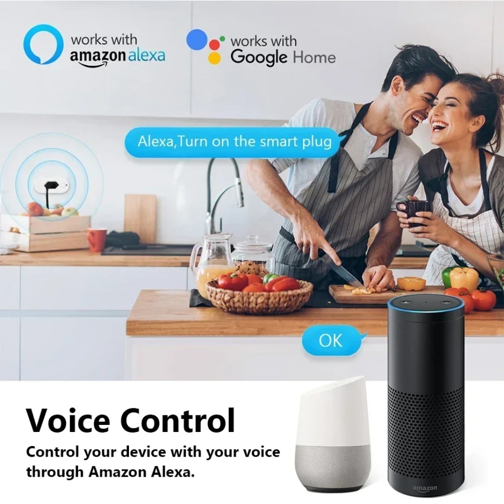 Tomada Inteligente UNKAS com W - Smart Home Voice Assistant avaliação e preço