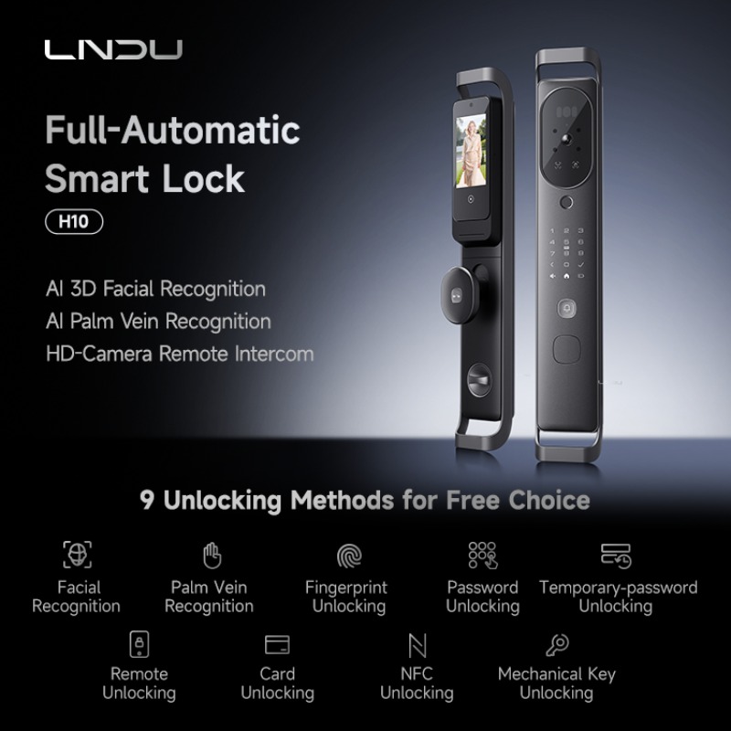 【2026】LNDU H10 Fechadura Intel - Smart Door Lock avaliação e preço