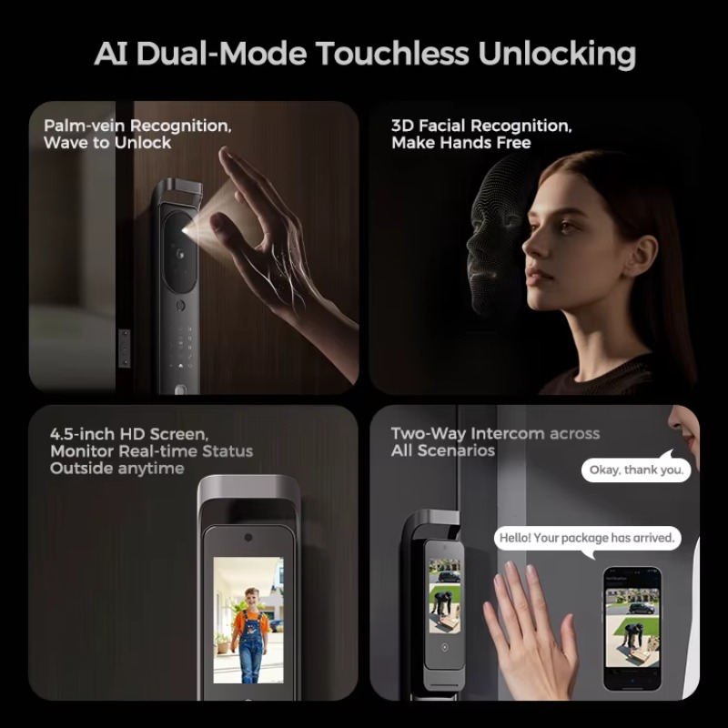 【2026】LNDU H10 Fechadura Intel - Smart Door Lock avaliação e preço