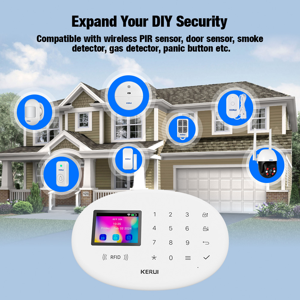 Kerui 4g tuya sistema de alarm - Smart Smoke Detector avaliação e preço