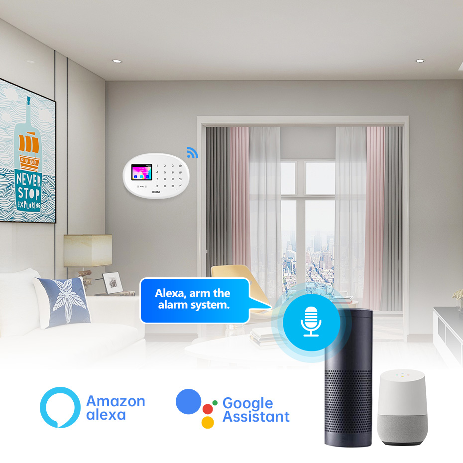 Kerui 4g tuya sistema de alarm - Smart Smoke Detector avaliação e preço