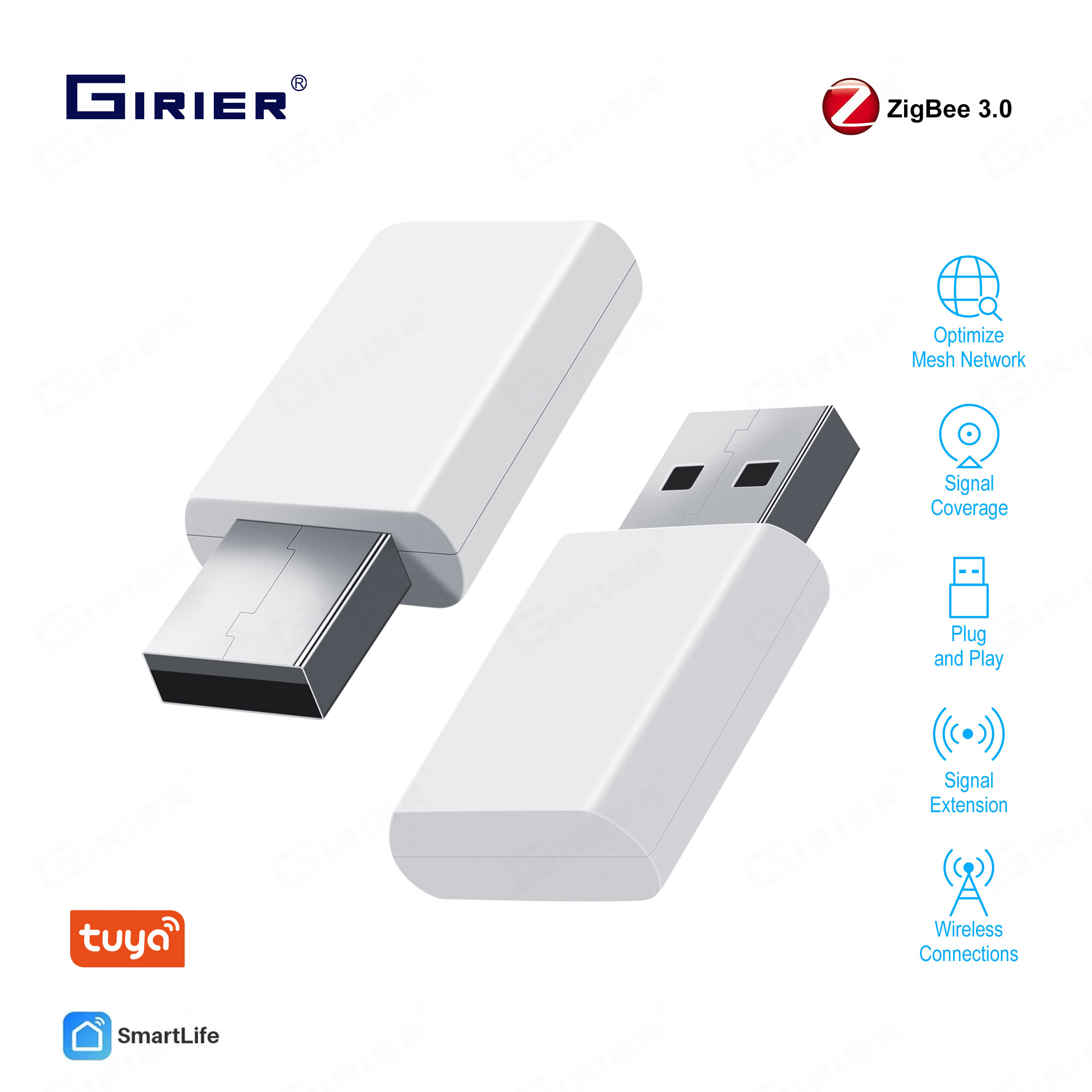 GIRIER-Extensor de sinal USB Z - Smart Home Hub Device avaliação e preço