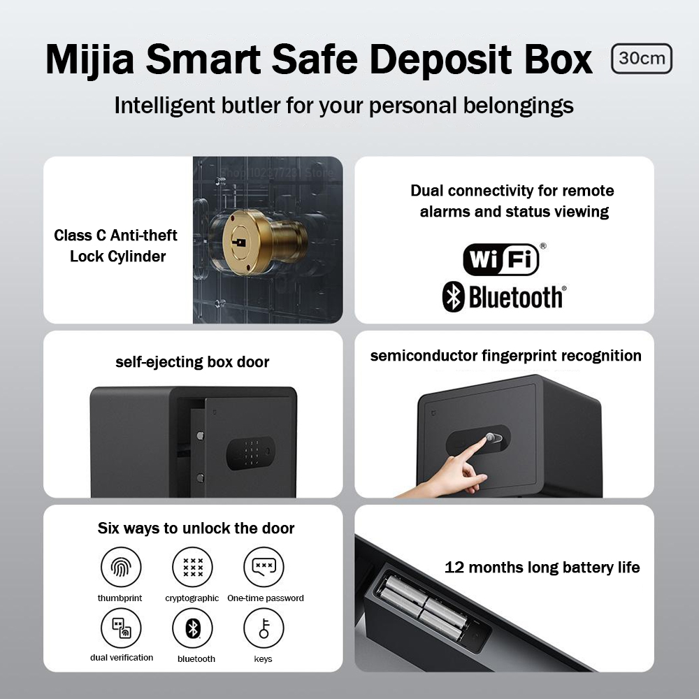 Cofre Inteligente MIJIA 2025 c - Smart Home Box avaliação e preço