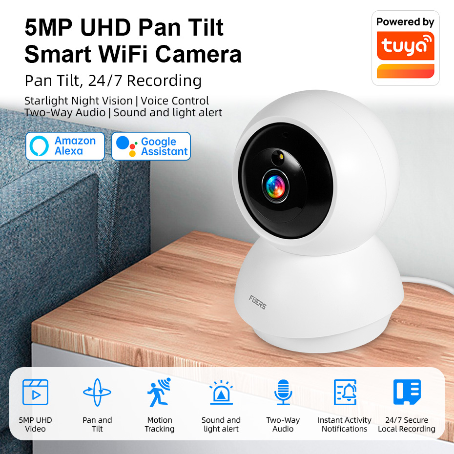 Câmera WiFi Fuers 5MP para Cas - Smart Home Windows App avaliação e preço