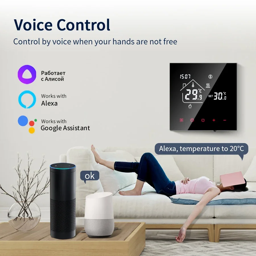 Tuya wifi termostato inteligen - Smart Home Package avaliação e preço