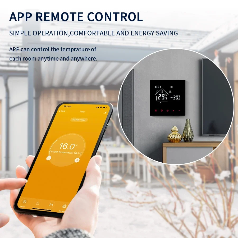 Tuya wifi termostato inteligen - Smart Home Package avaliação e preço