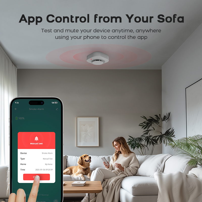 Sensor de Fumaça Wi-Fi para Se - Smart Smoke Detector avaliação e preço