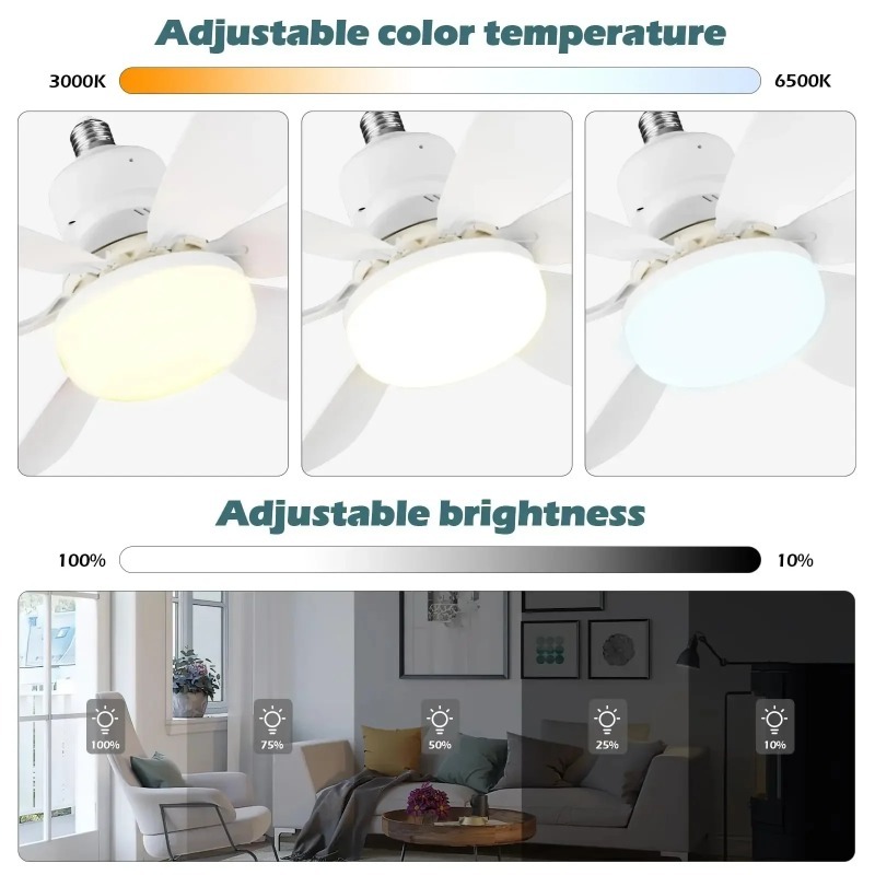 Ventilador de Teto 30W/40W com - Smart Ceiling Fan avaliação e preço