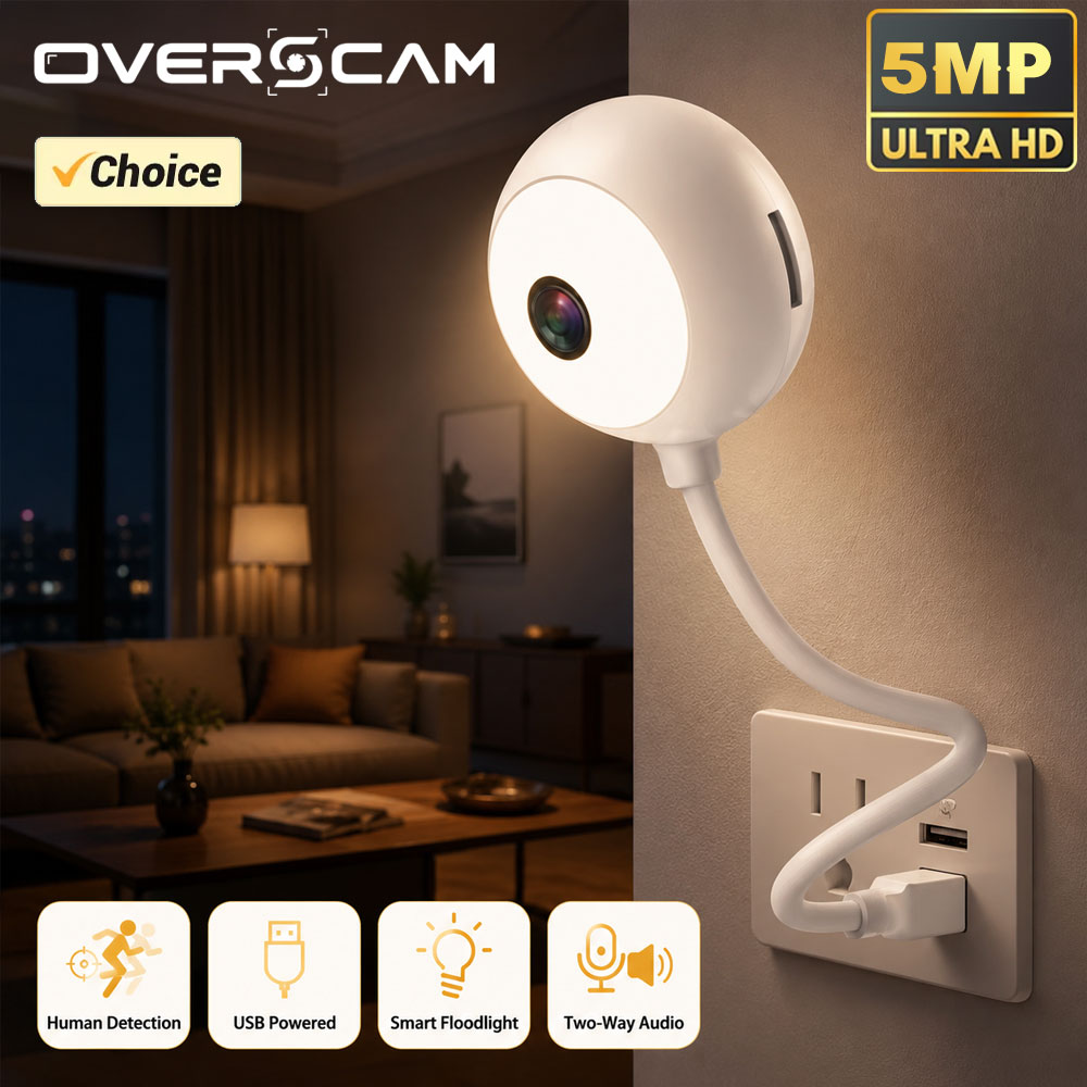 Câmera IP Mini WiFi USB de 5MP - Smart Home Windows App avaliação e preço