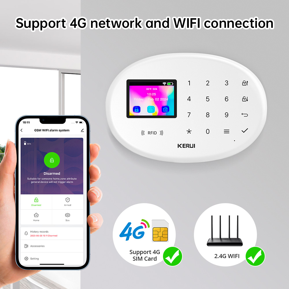 Kerui w204 tuya sistema de ala - Smart Home Package avaliação e preço