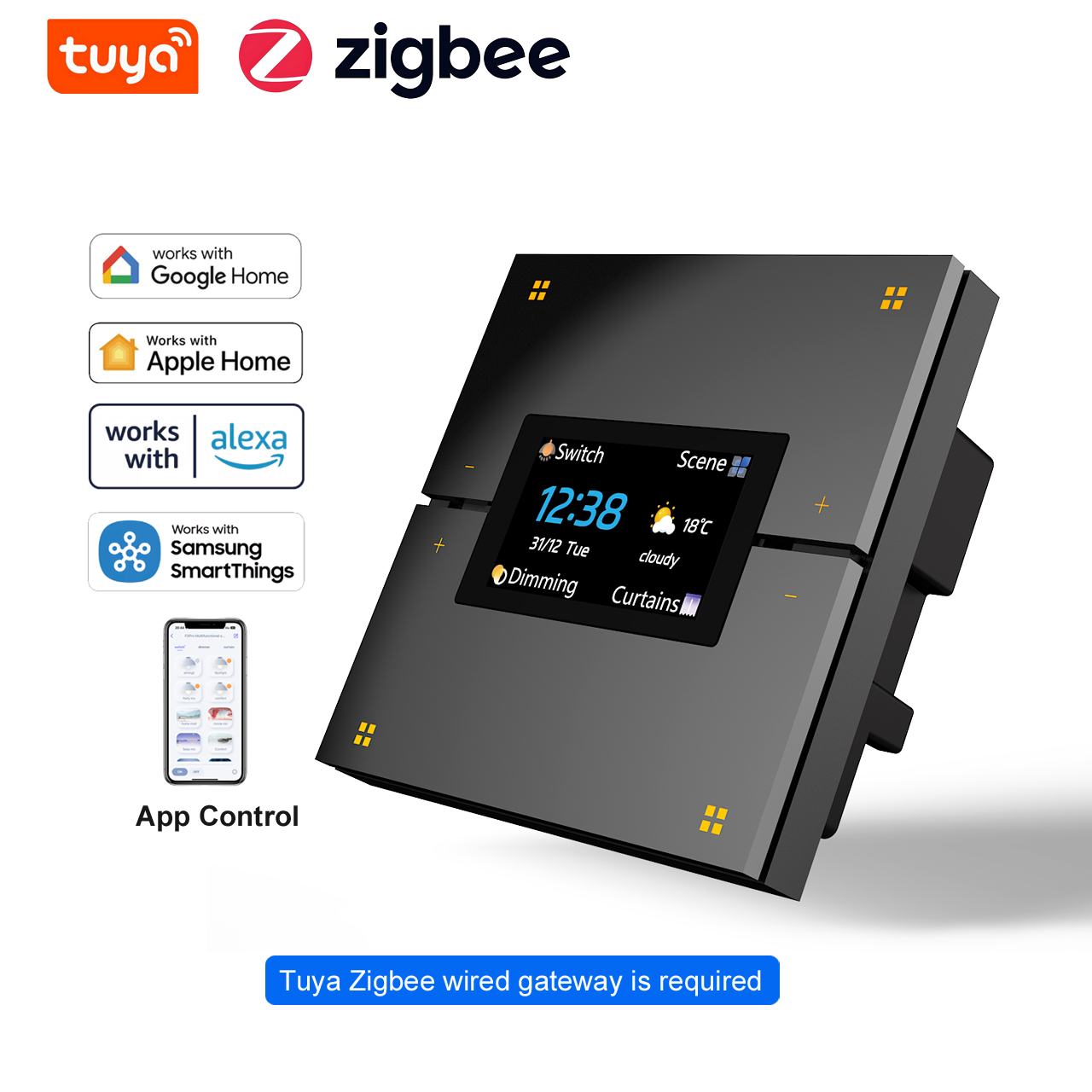 M9 Pro Interruptor de Luz de P - Smart Home Zigbee avaliação e preço