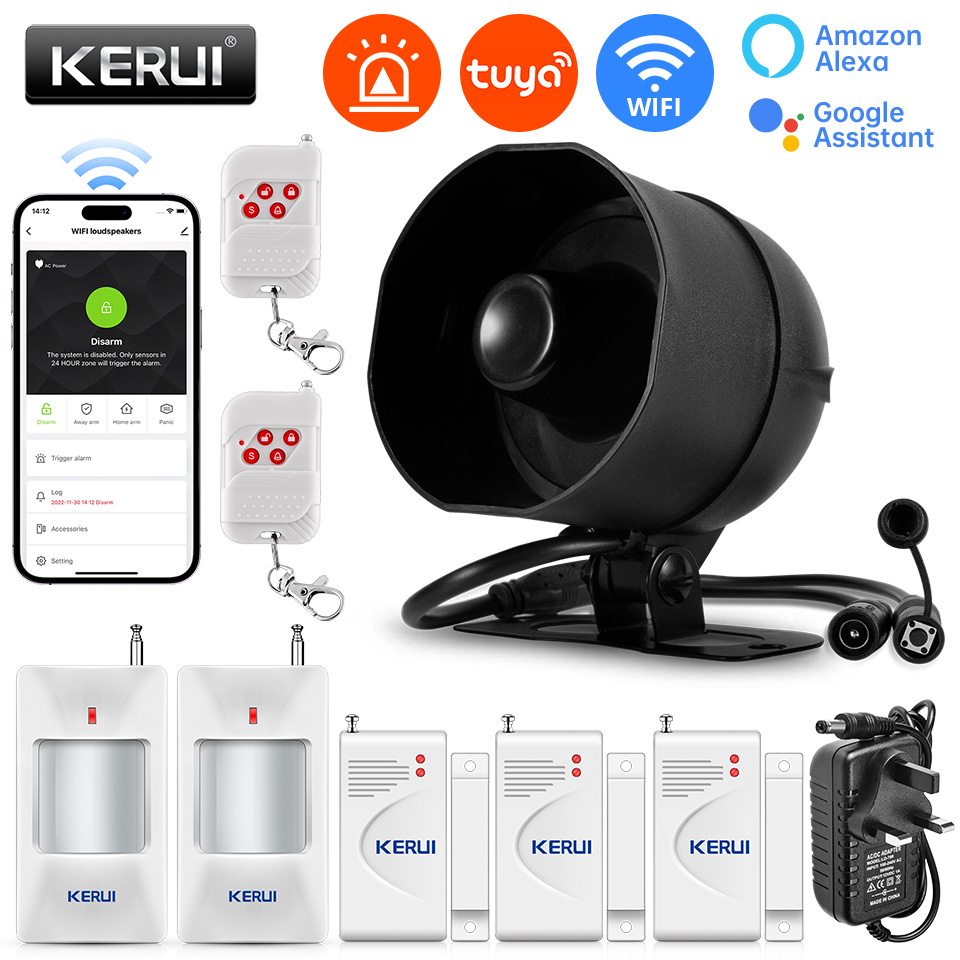 Kerui 120db sirene sistema de  - Smart Home Demo Kit avaliação e preço