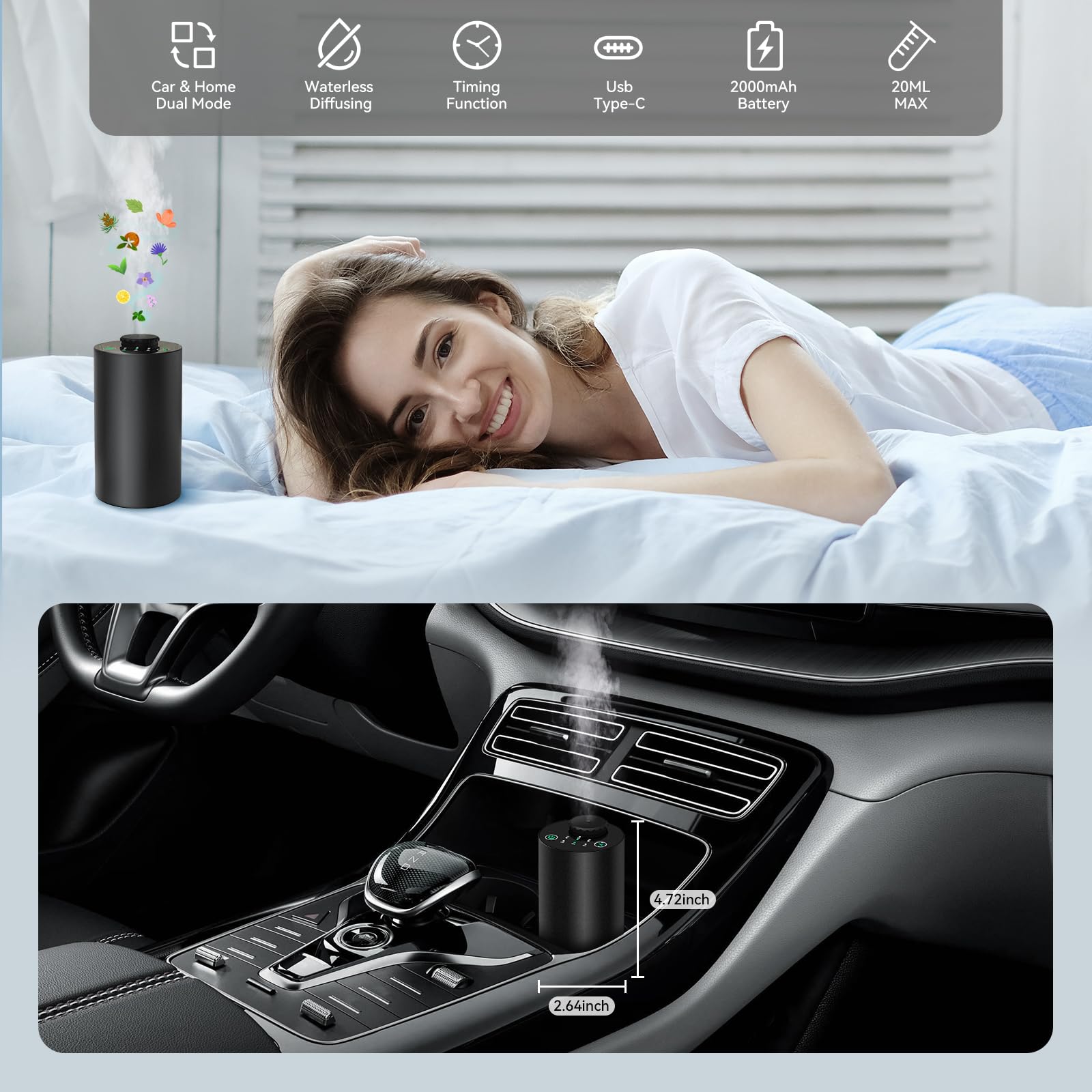 Difusor de óleo essencial sem  - Smart Home Fragrance Diffuser avaliação e preço