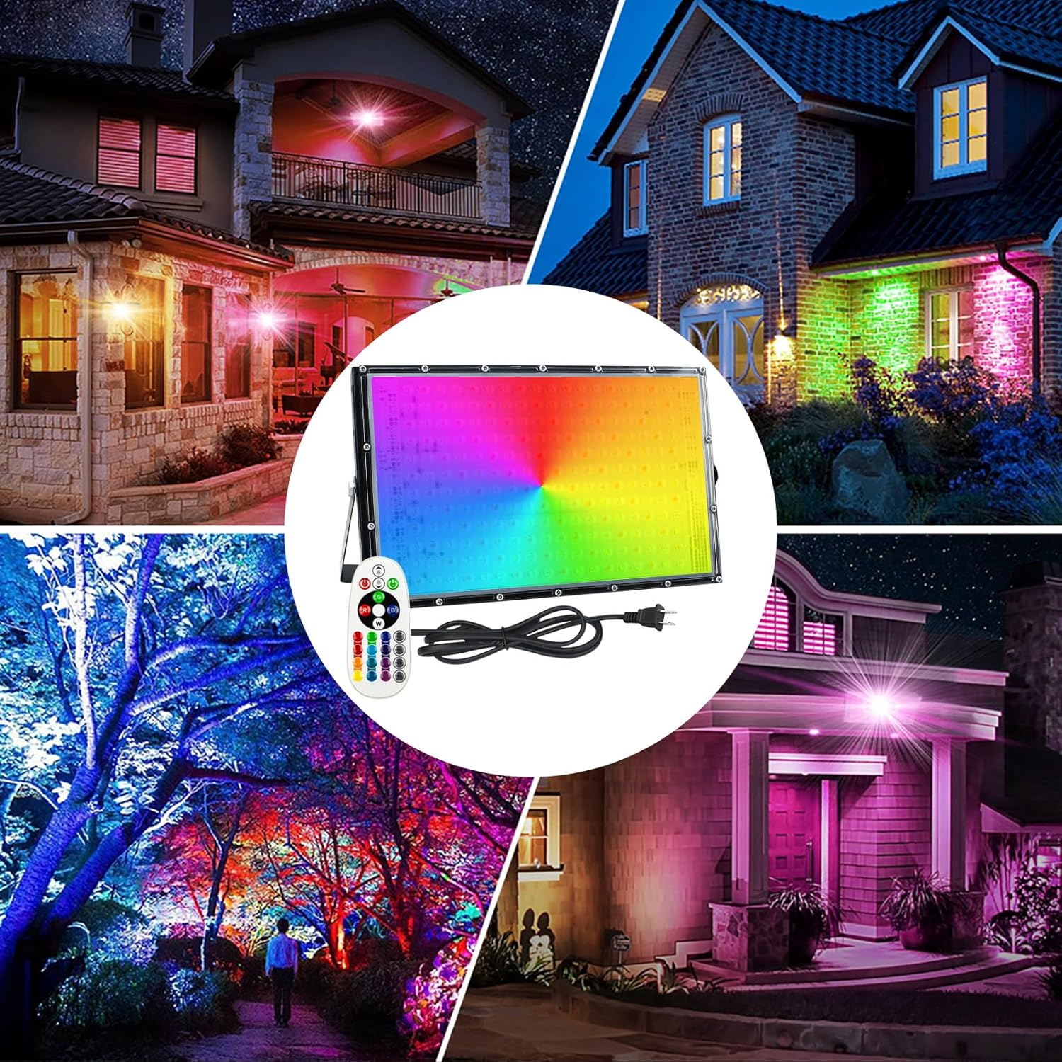 2 pacotes de holofote RGB de 1 - Smart Home Package avaliação e preço