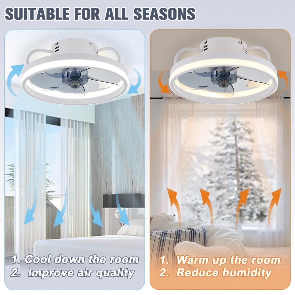 Luminária de Teto LED Moderna  - Smart Ceiling Fan avaliação e preço