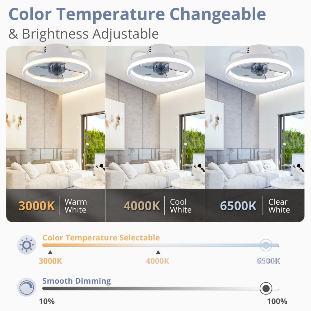 Luminária de Teto LED Moderna  - Smart Ceiling Fan avaliação e preço