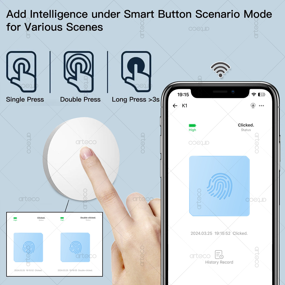 Botão Zigbee para Cenários, Co - Smart Home Villa avaliação e preço