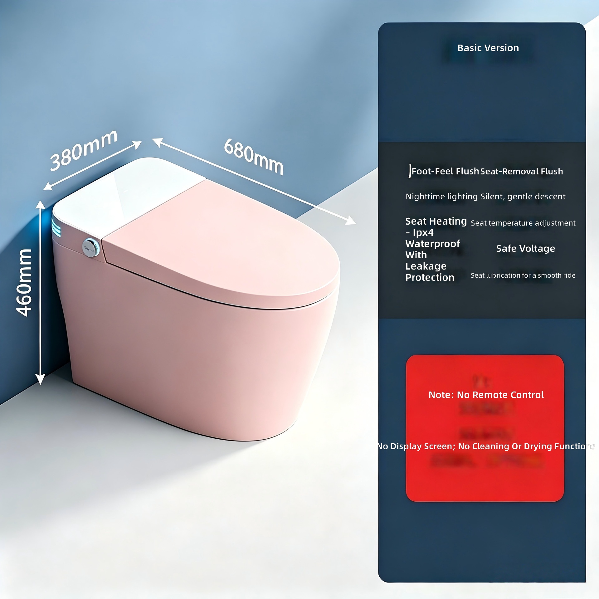 Sanitário Inteligente, Rosa, A - Smart Home avaliação e preço