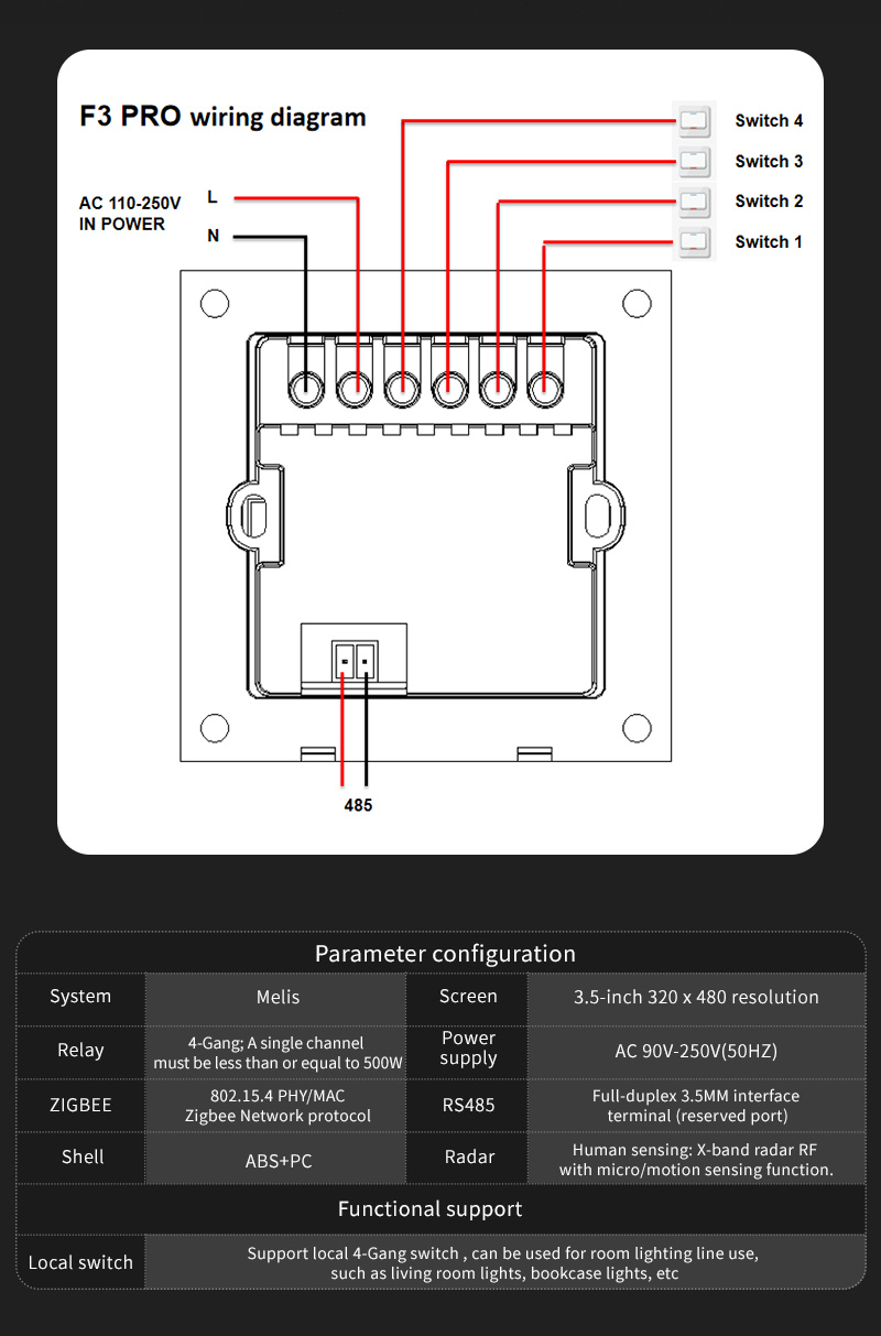 Interruptor Inteligente F3 Pro - Smart Home Zigbee avaliação e preço