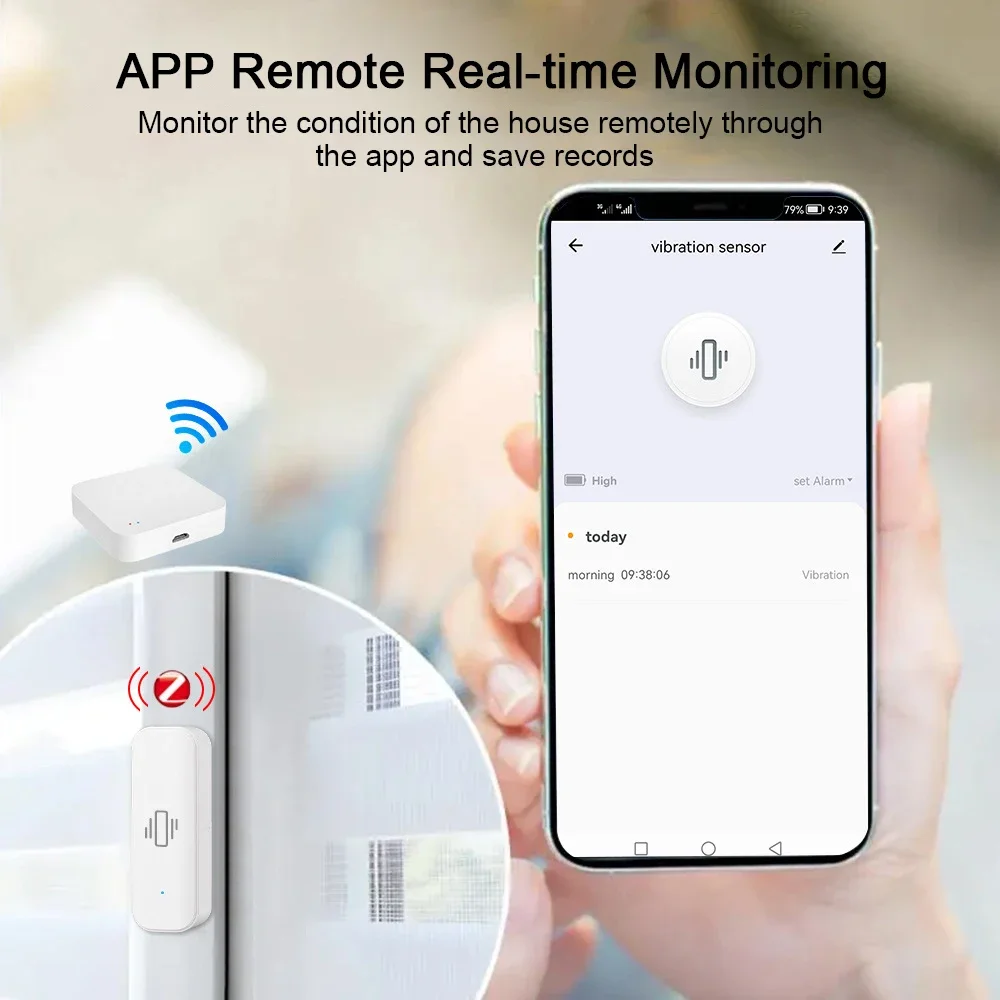 Tuya-Sensor de Vibração Inteli - Smart Home Notifications avaliação e preço