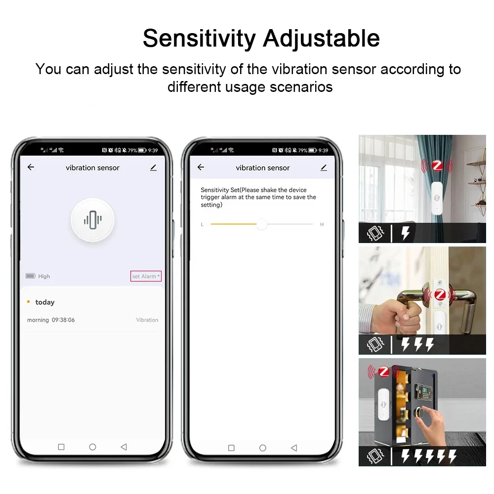 Tuya-Sensor de Vibração Inteli - Smart Home Notifications avaliação e preço