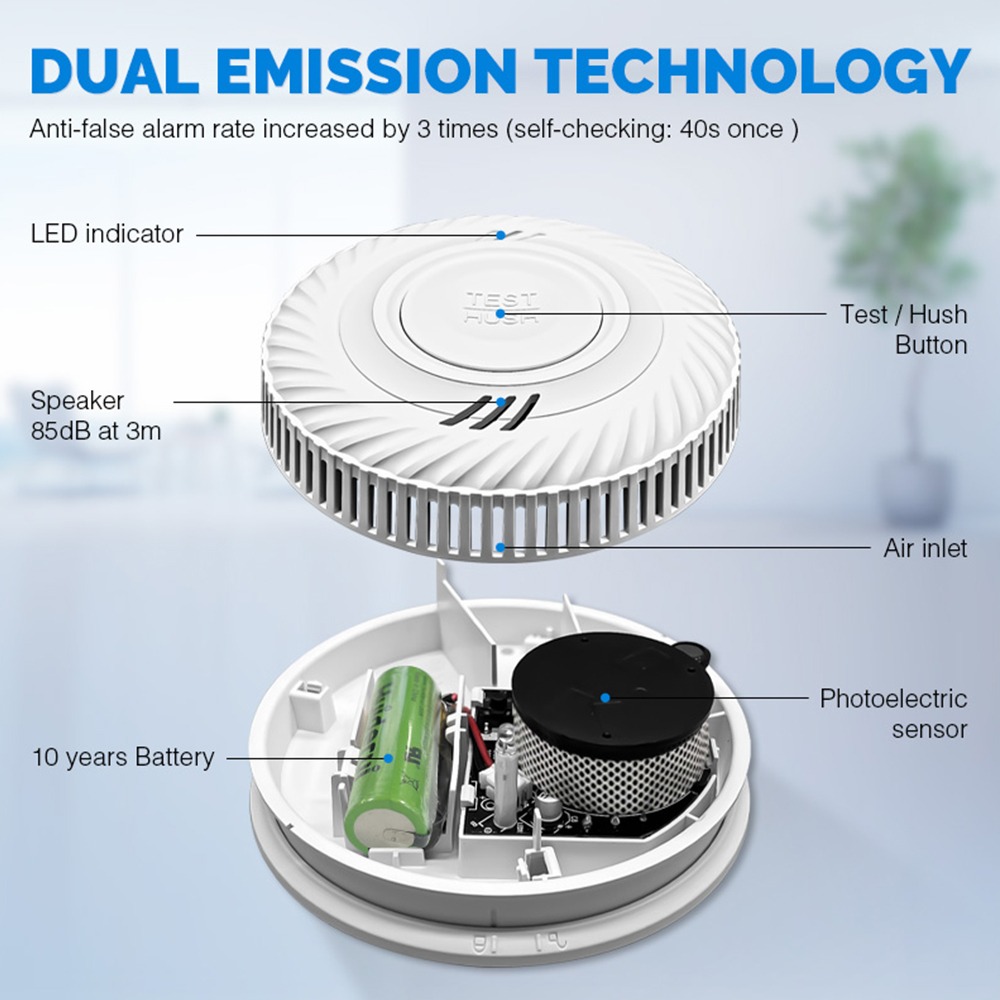 Detector de Fumaça WiFi LELLKI - Smart Smoke Detector avaliação e preço