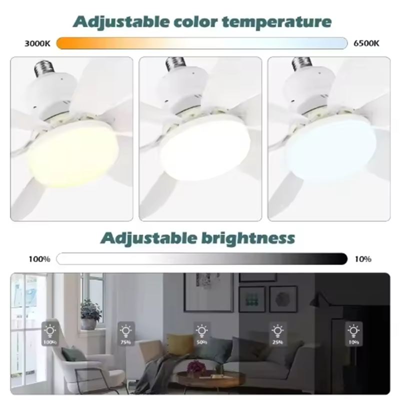 Luminária de Teto LED E27 2026 - Smart Ceiling Fan avaliação e preço