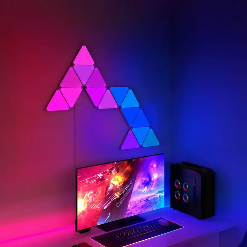 Luzes de parede LED triangular - Smart Home Google avaliação e preço