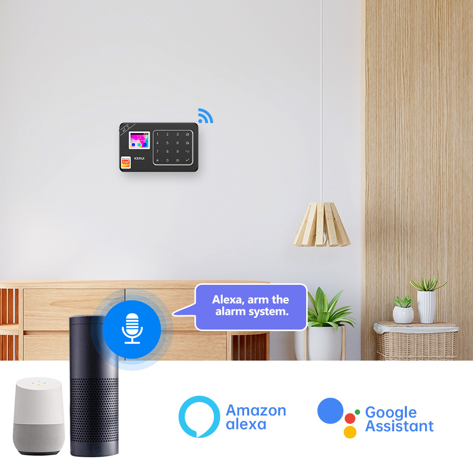 Kerui gsm 4g wifi sistema de s - Smart Home Package avaliação e preço