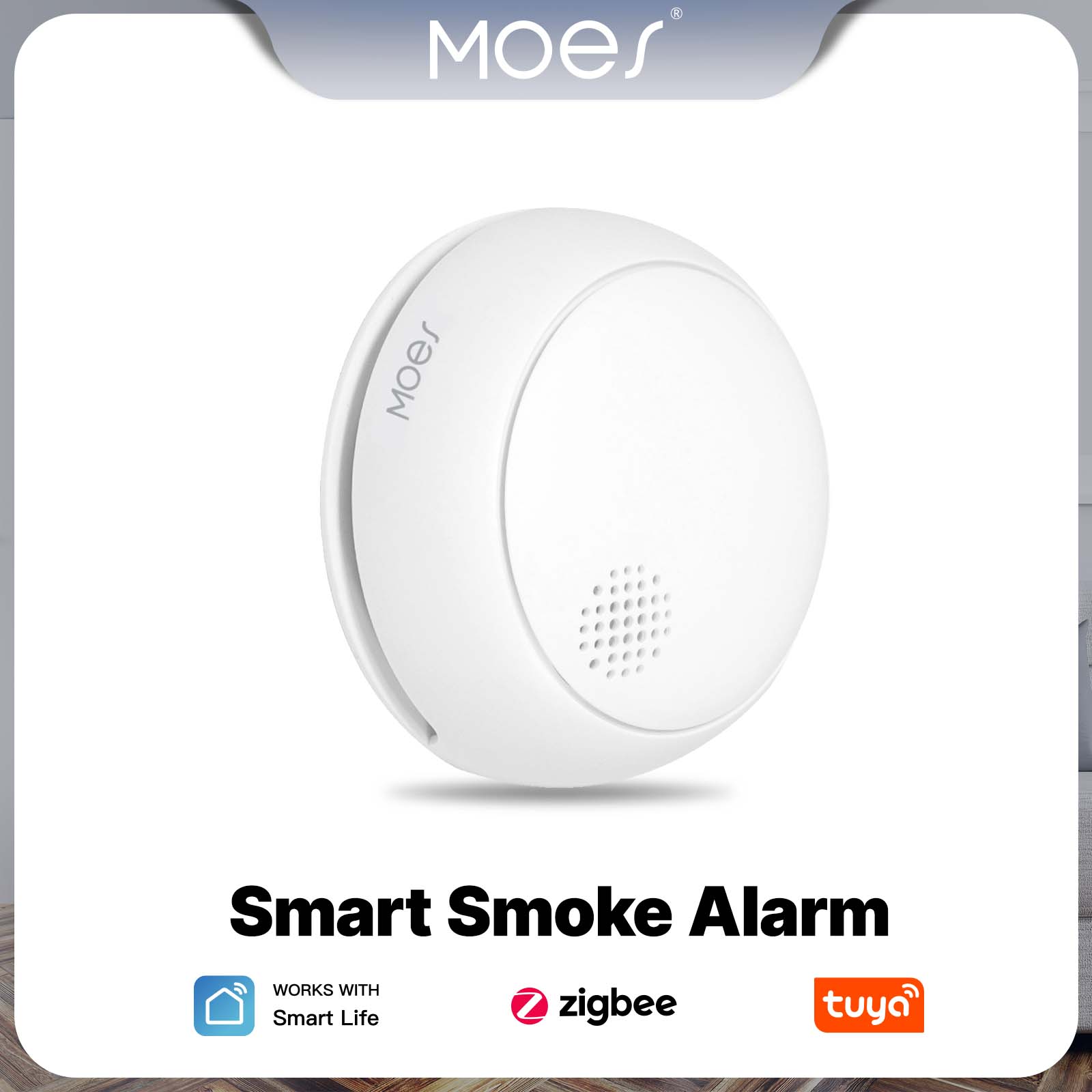 Moes zigbee inteligente detect - Smart Smoke Detector avaliação e preço